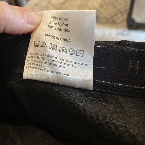 Halter Ego Full Seat Breeches Riding Pants Womens Size 32 Gray Equestrian - Picture 3 of 13